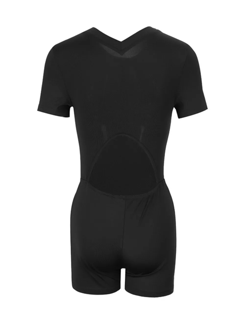 Cutout Back Short Sleeve Romper, image 2