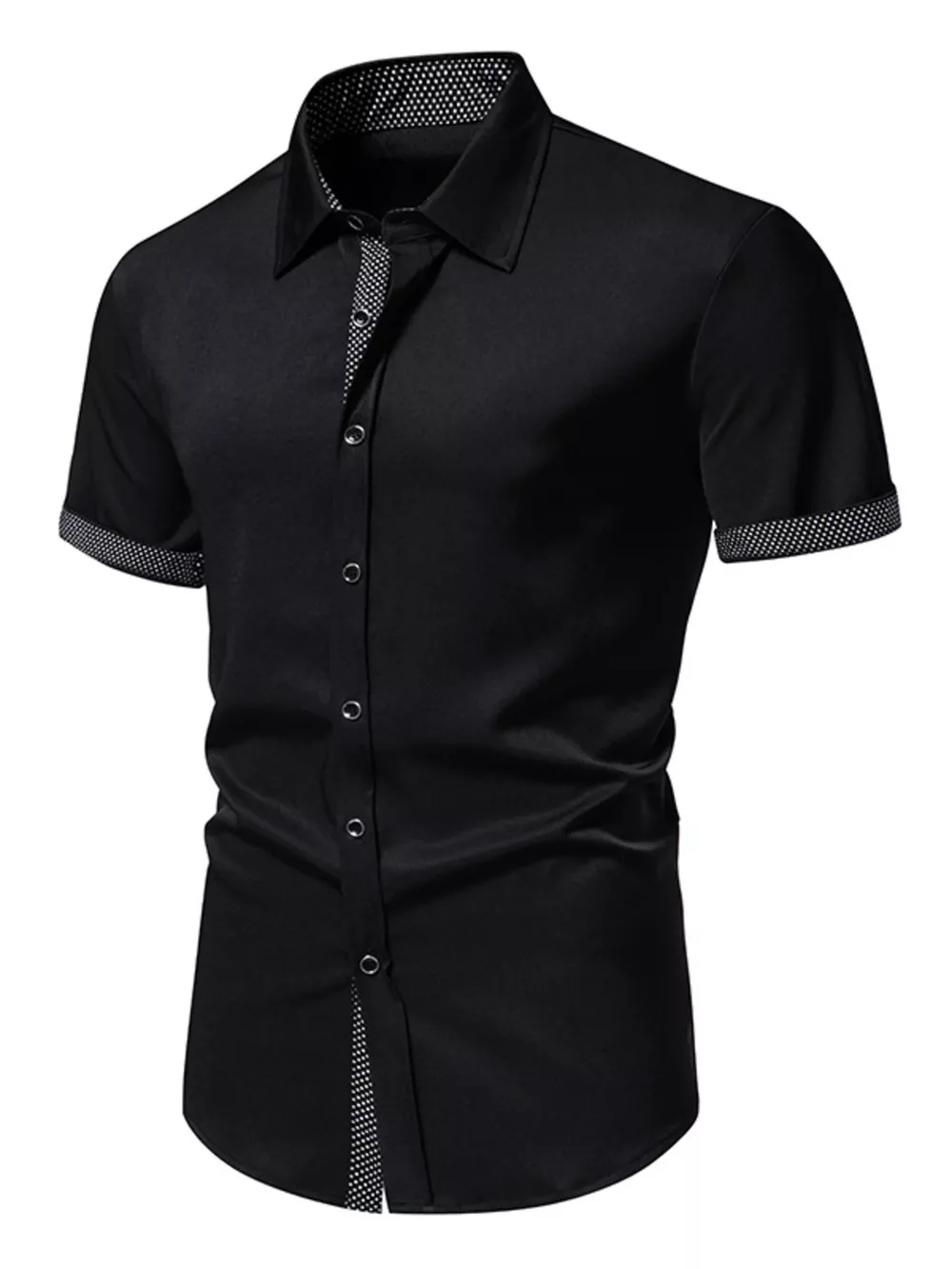 Men's Slim Fit Short Sleeve Shirt, image 5