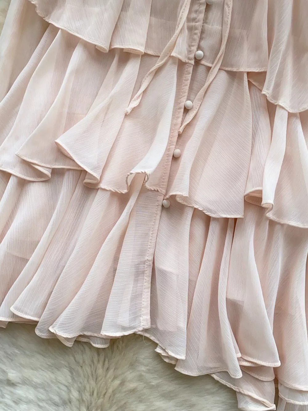Ruffle Tiered Chiffon Blouse, image 8