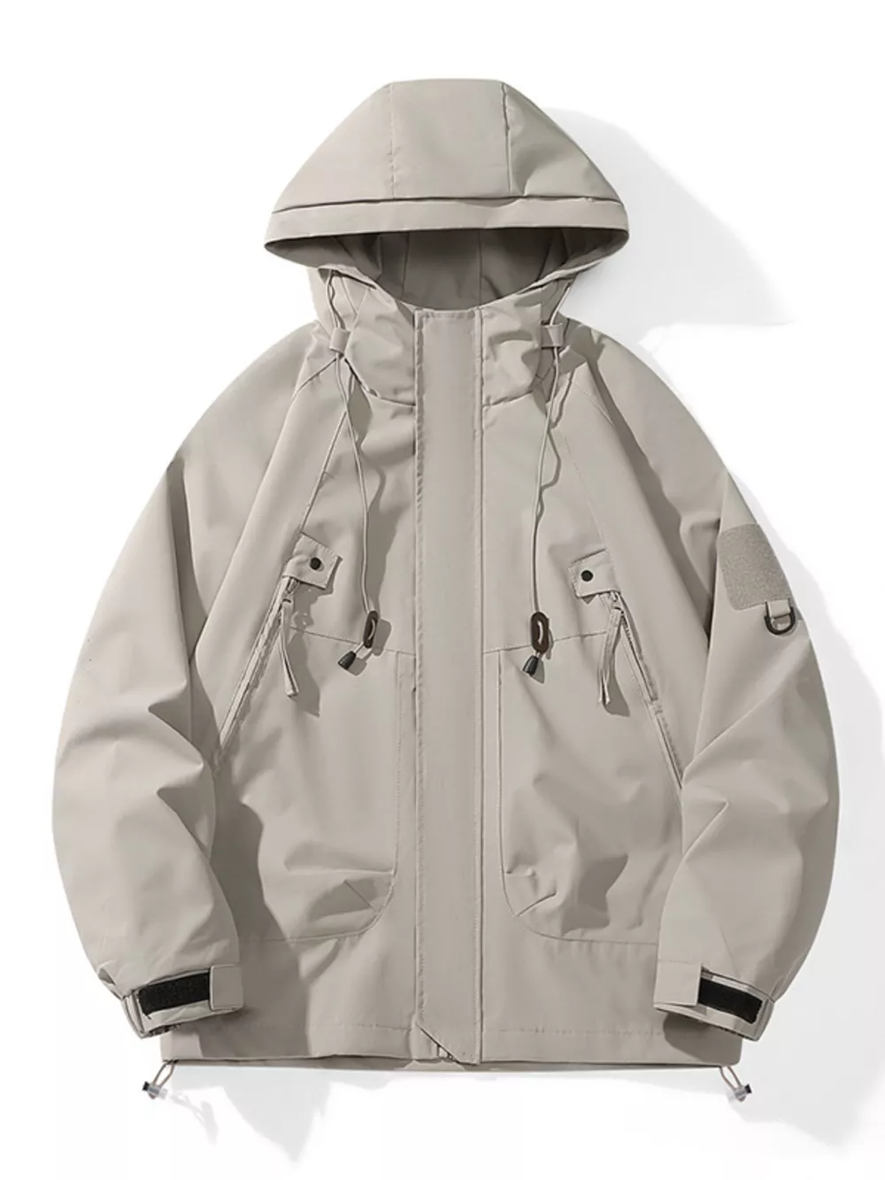 Men's Full Size Hooded Windproof Outdoor Jacket Plus Size, image 4