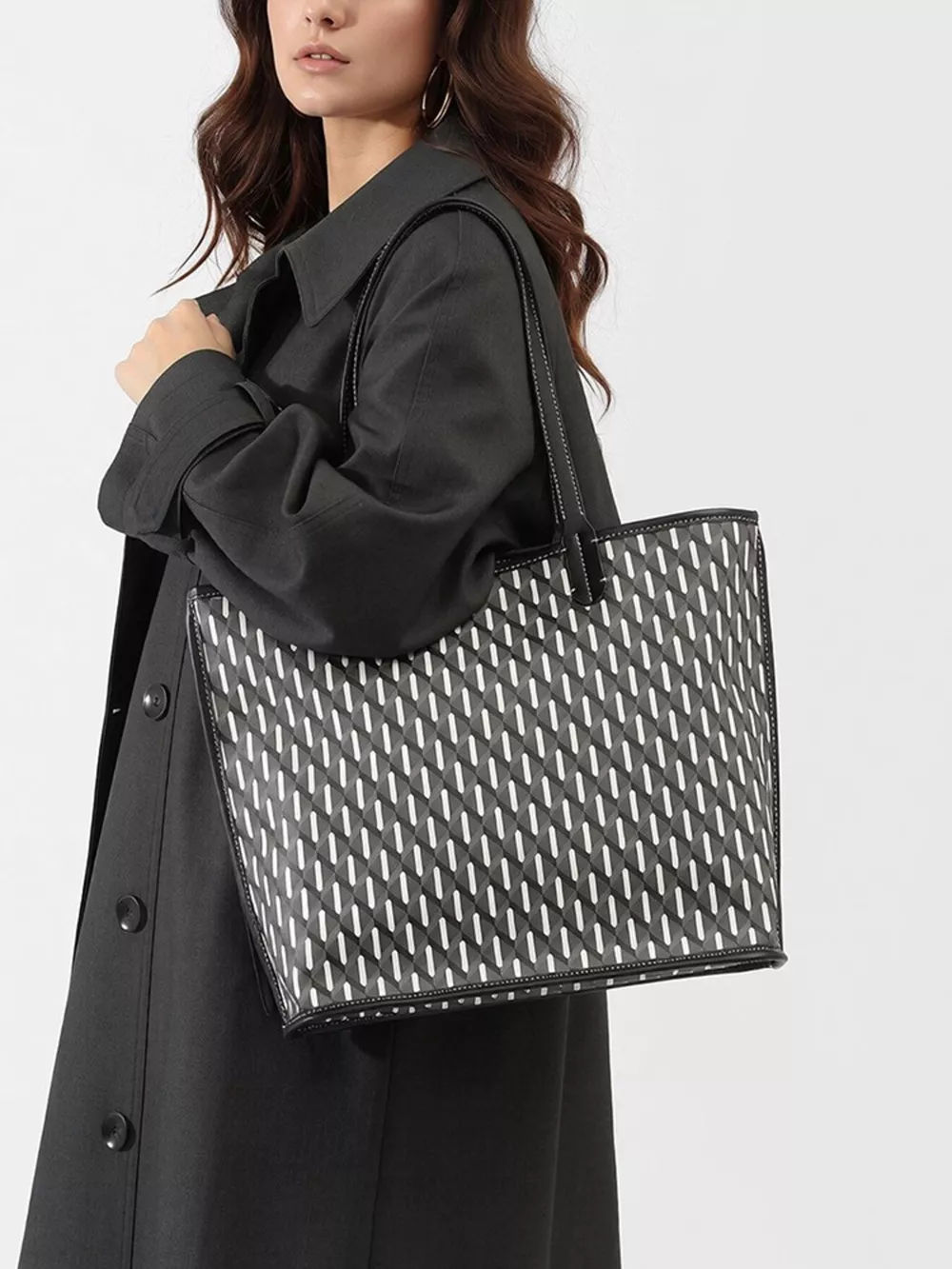 Geometric Pattern Tote Handbag, image 2