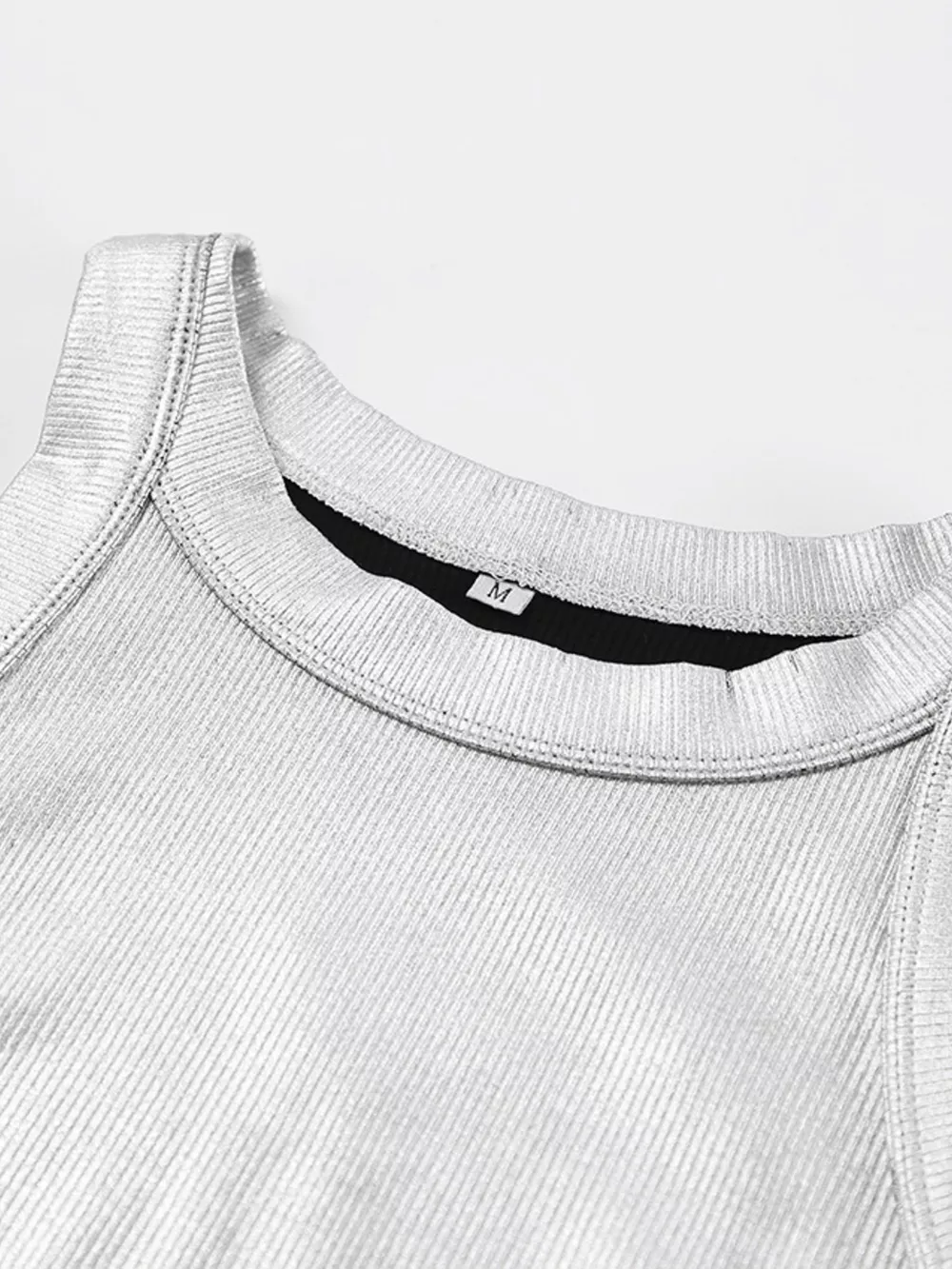 Ribbed Racerback Tank Top, image 9