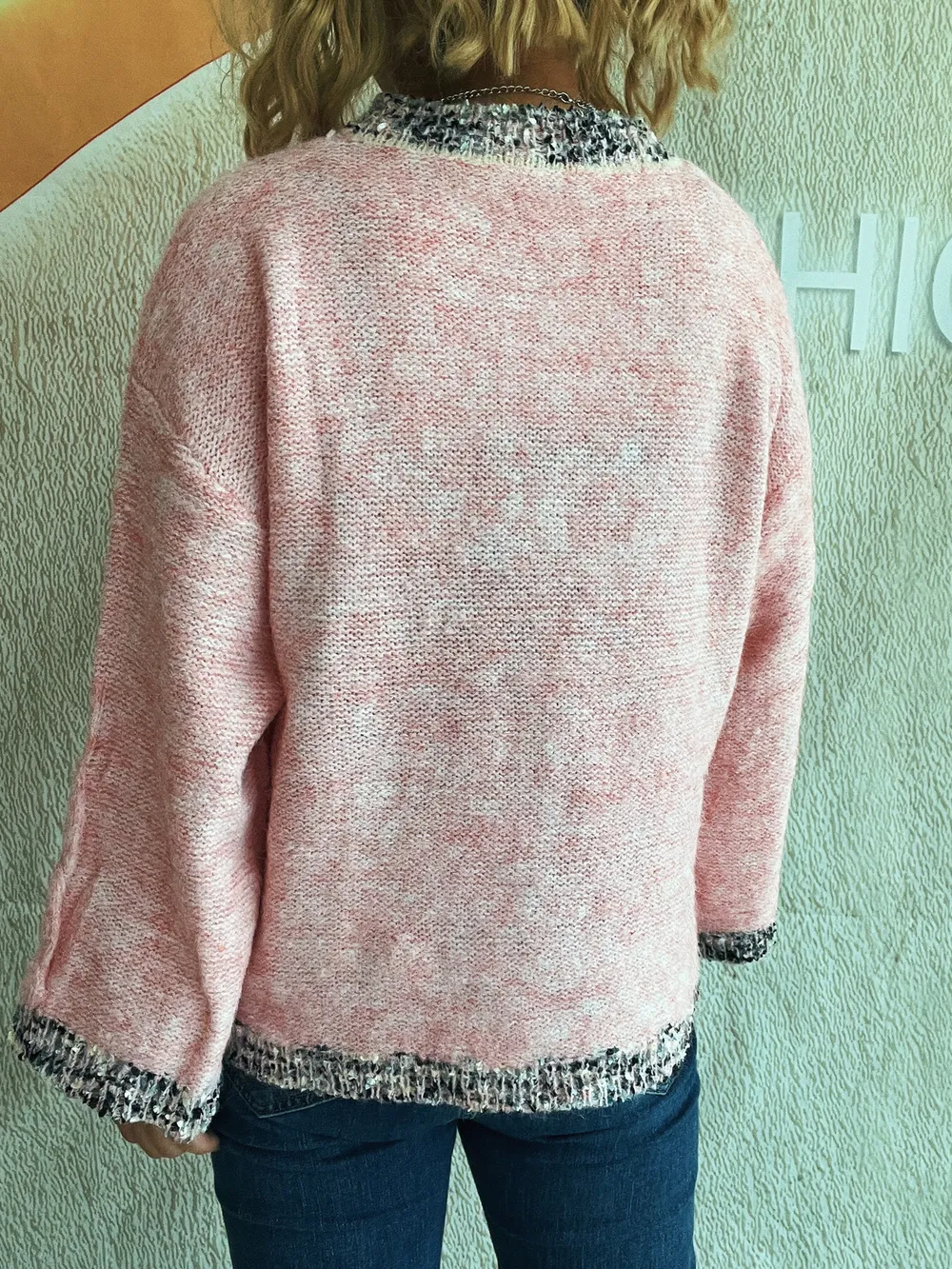 Contrast Trim Detail Round Neck Sweater, image 20