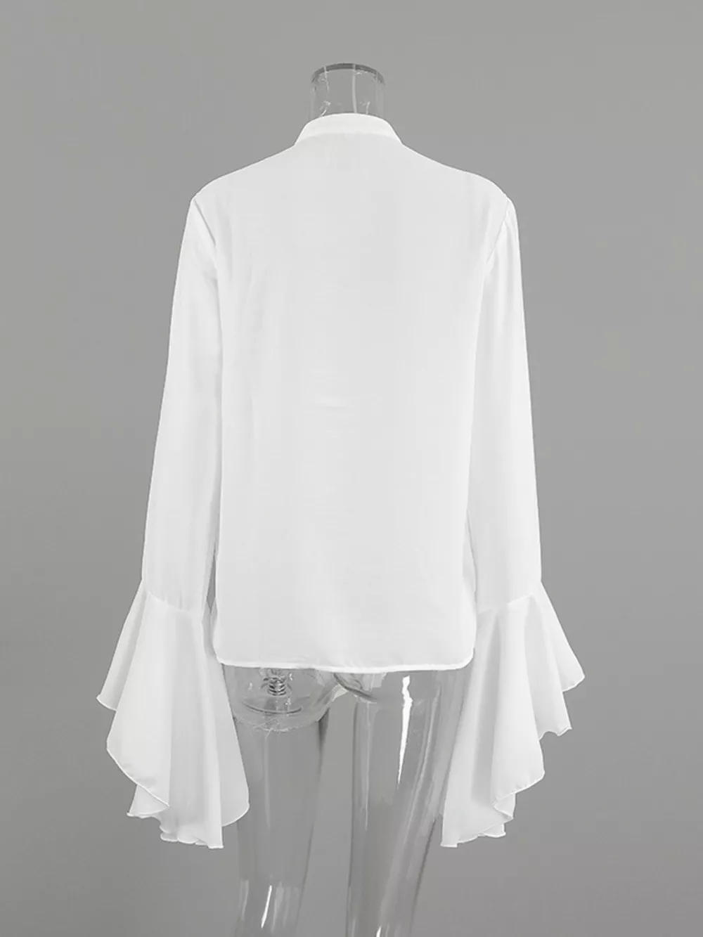 Ruffle Trim Flounce Sleeve Blouse, image 7