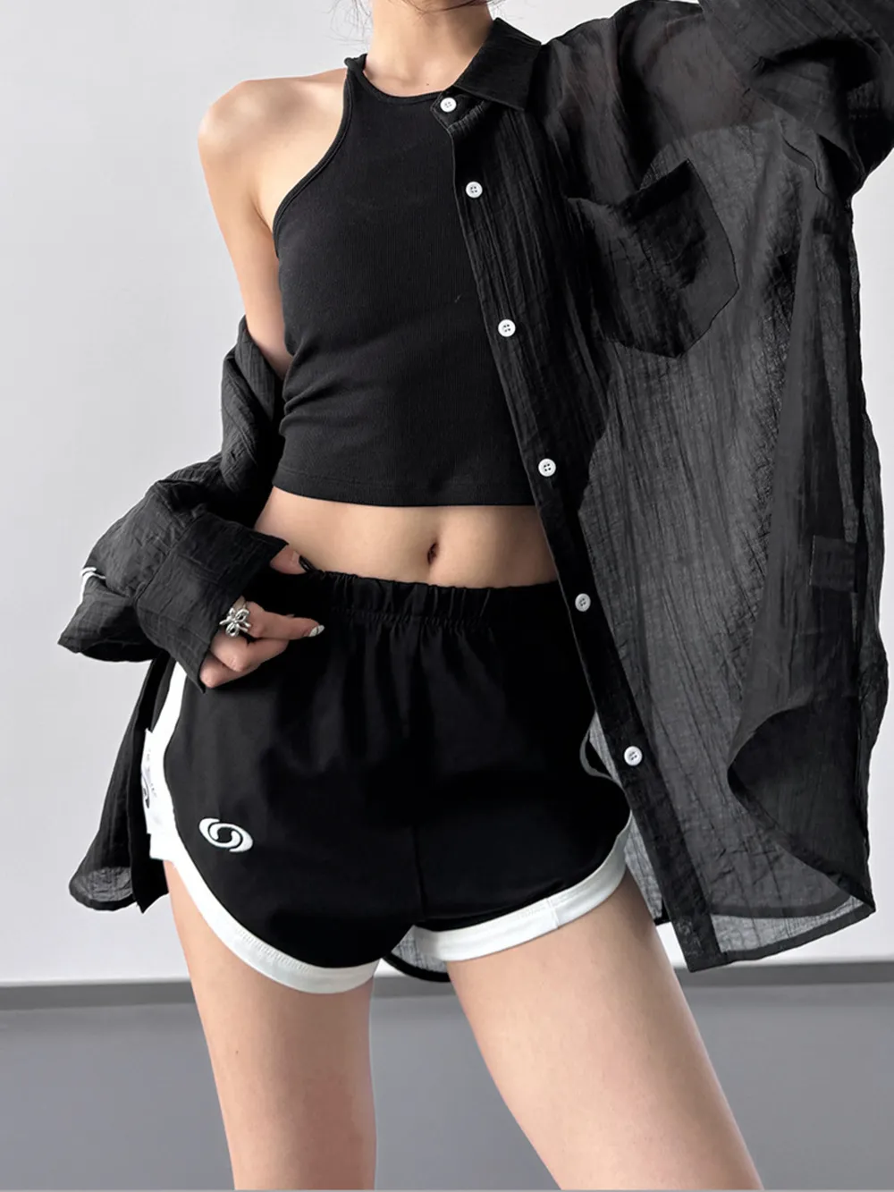 Button-Up Long Sleeve Oversized Shirt, image 7