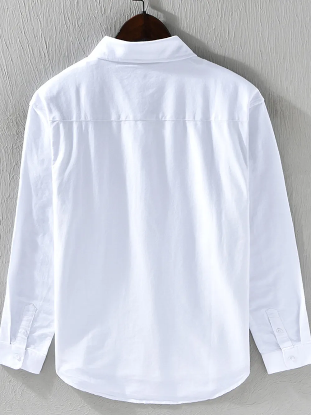 Men's Plus Size Striped Button-Down Shirt, image 3