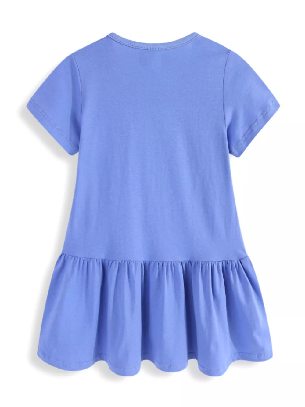 Children's Unicorn Floral Applique Ruffle Hem Dress, image 3