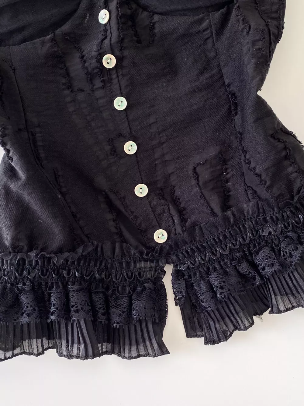 Lace Trimmed Ruffled Hem Tank, image 8
