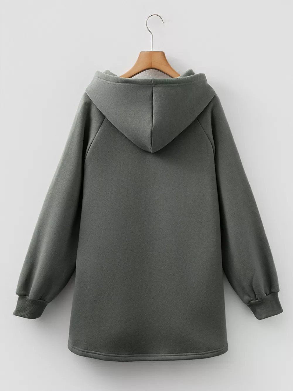Drawstring Raglan Sleeve Hoodie, image 3