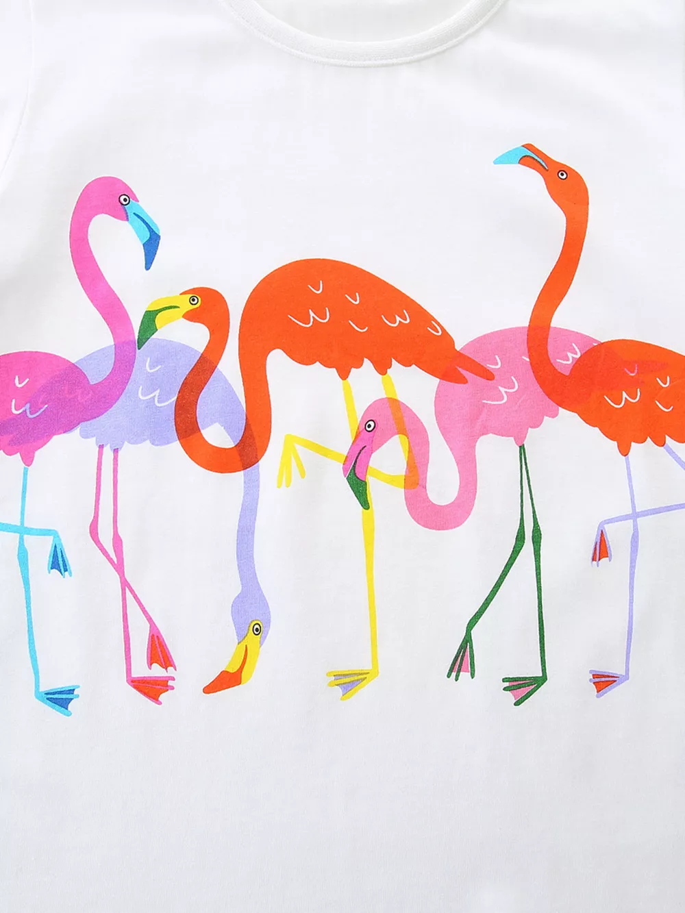Children's Flamingo Print Short Sleeve T-Shirt, image 4