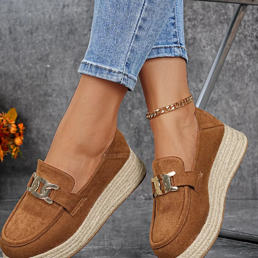 Round Toe Platform Loafers, image 5