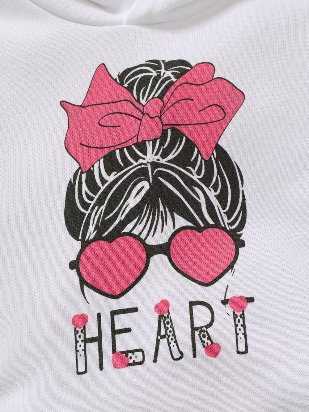 Children's Heart Graphic Hoodie and Cargo Pants Set, image 4
