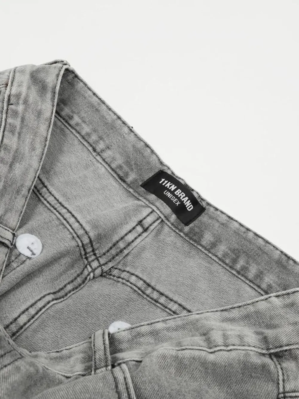 Men's High-Rise Wide Leg Washed Jeans, image 10