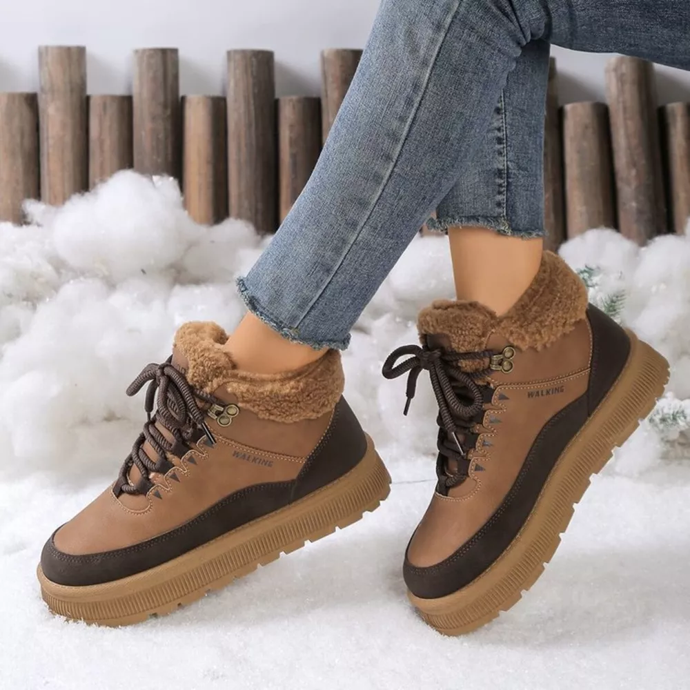 Lace Up Platform Ankle Boots, image 4