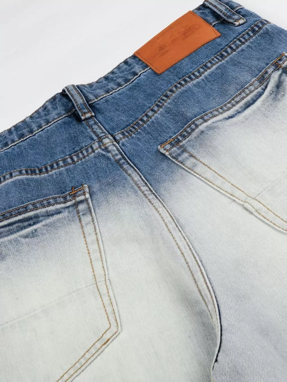 Men's Full Size Washed Wide-Leg Jeans Plus Size, image 6