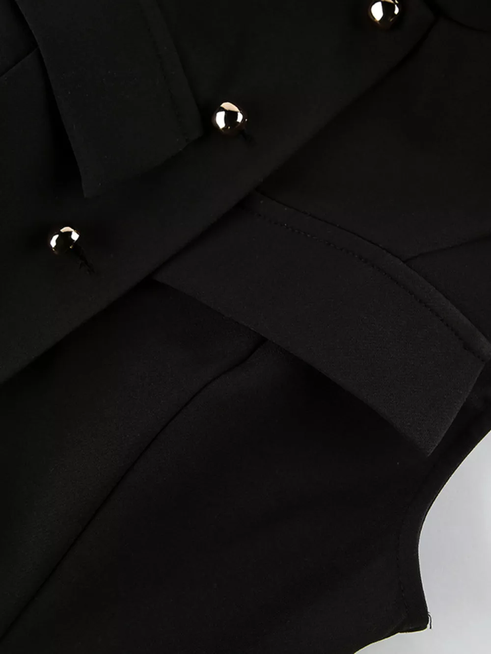 Stand Collar Button-Down Vest Coat, image 9