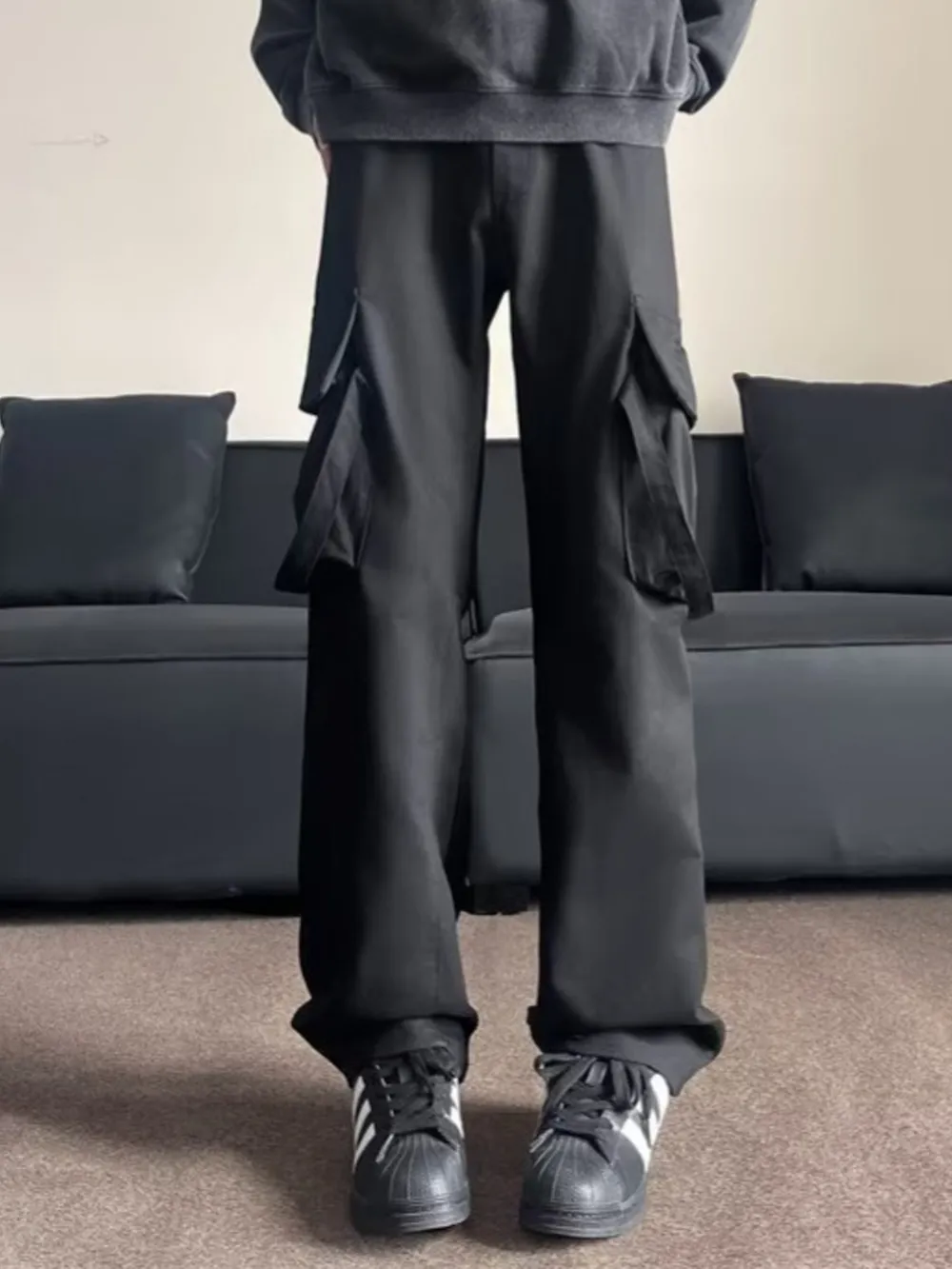 Men's Plus Size Loose Fit Cargo Pants, image 6
