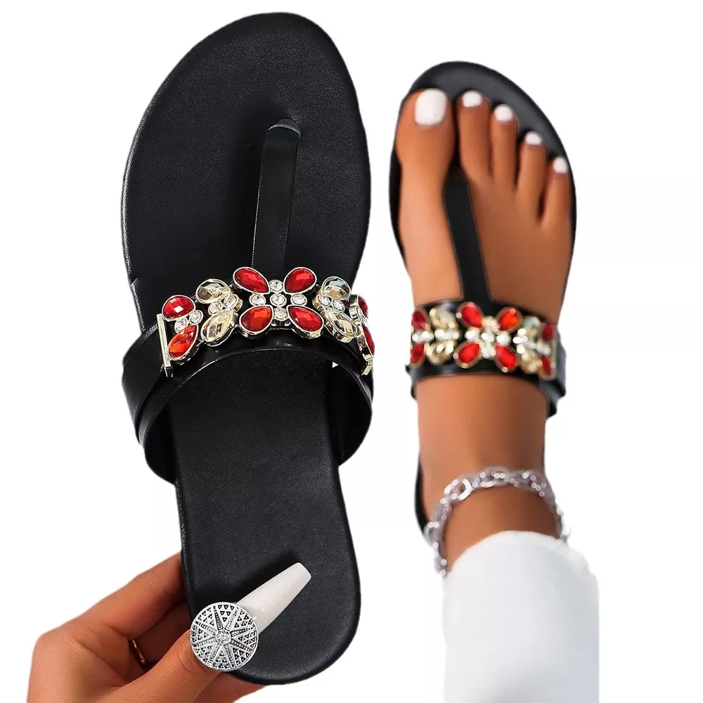 Toe Post Flats Sandals, image 3