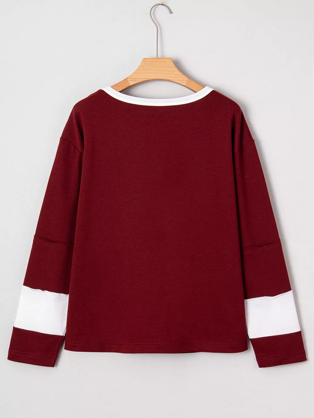 Flower Patched Round Neck Long Sleeve Top, image 5