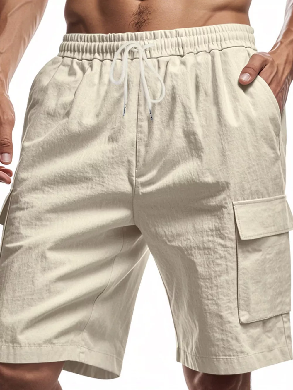 Men's Full Size Casual Lightweight Cargo Shorts Plus Size, image 4