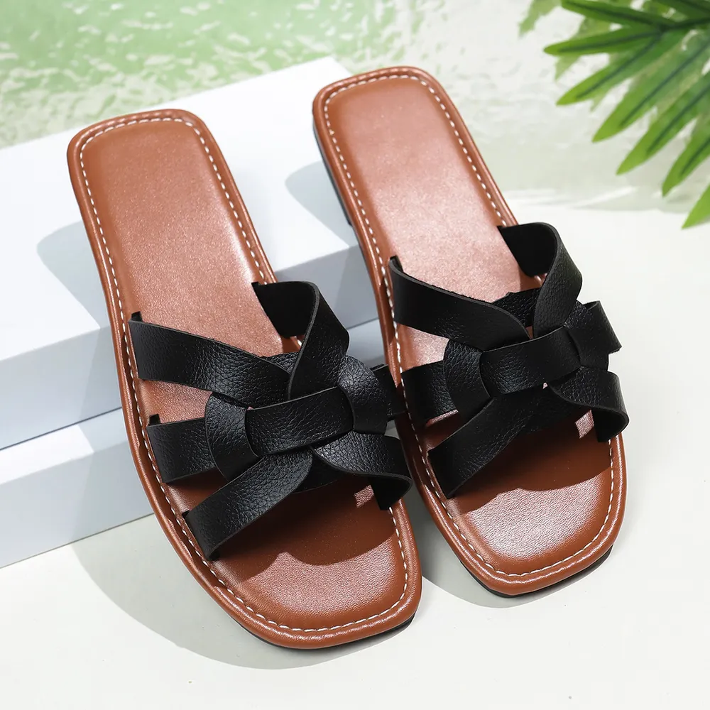 Braided Strap Flat Sandals, image 7