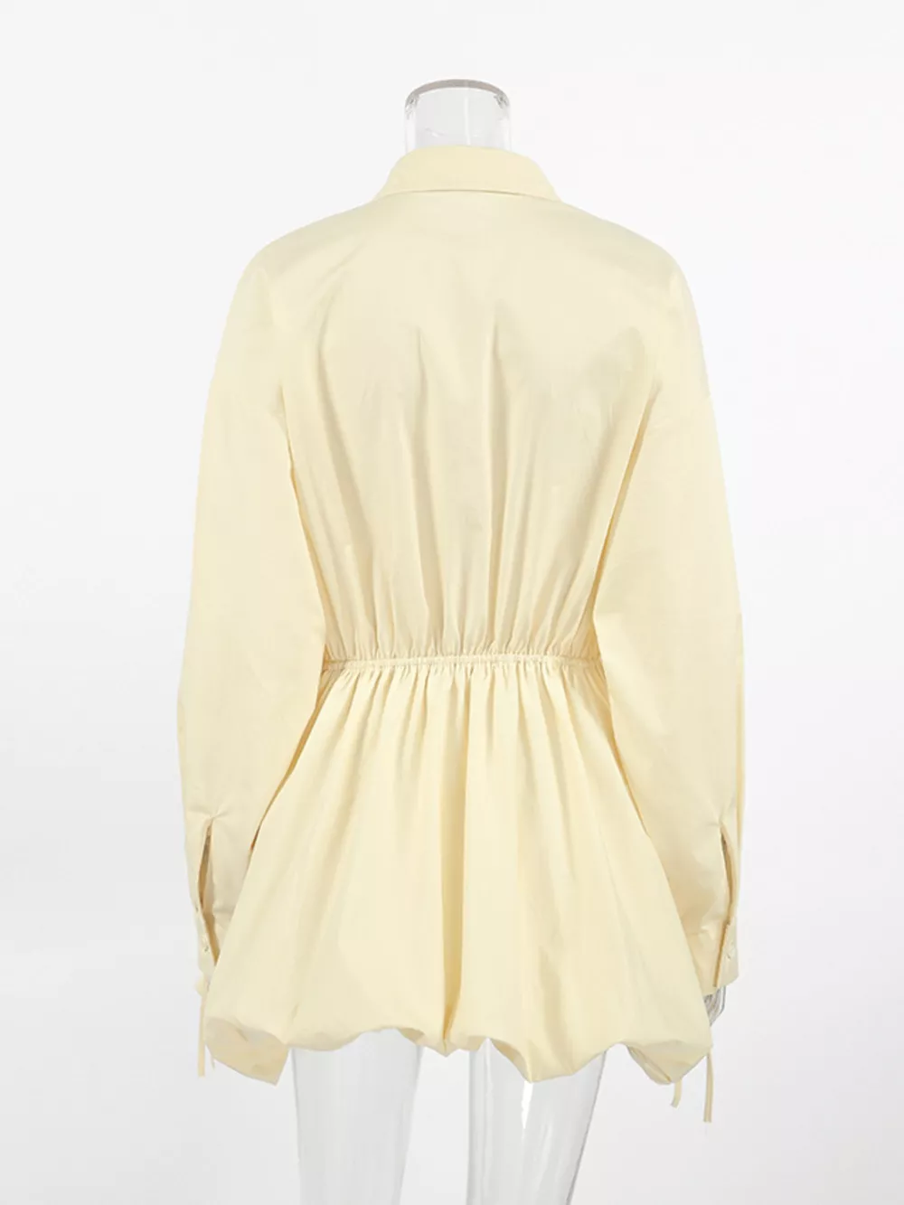 Button Front Bubble Hem Dress, image 7