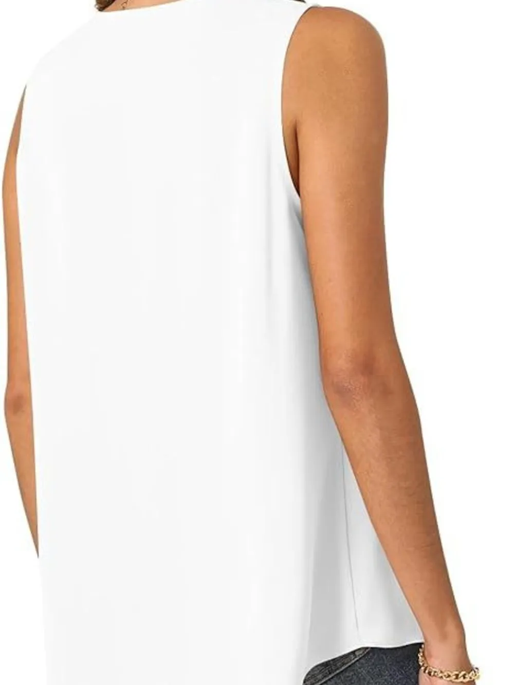 Full Size V-Neck Sleeveless Tank Top Plus Size, image 8