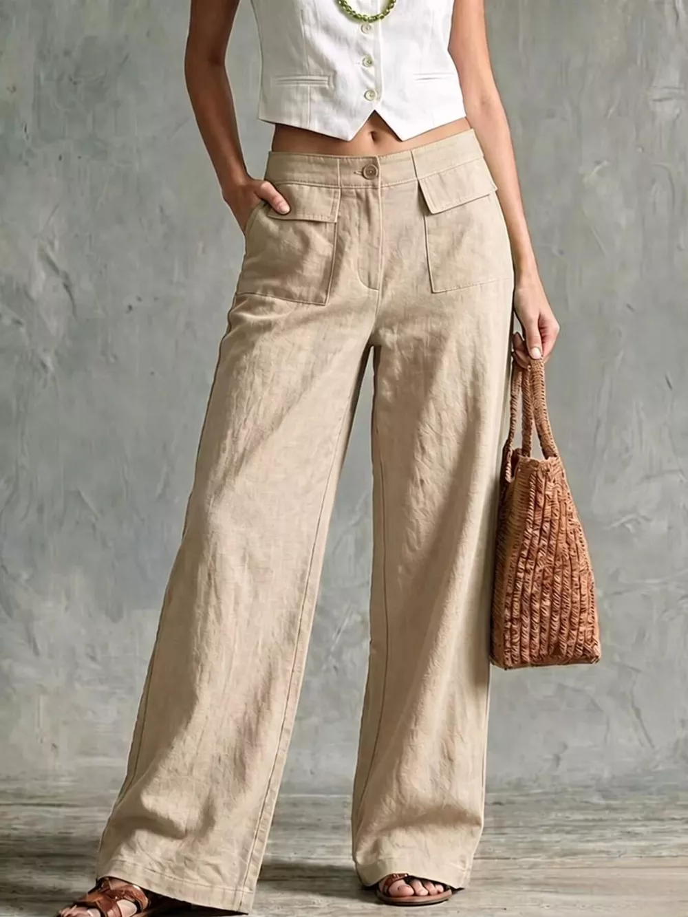 Full Size Wide Leg Pants Plus Size, image 9