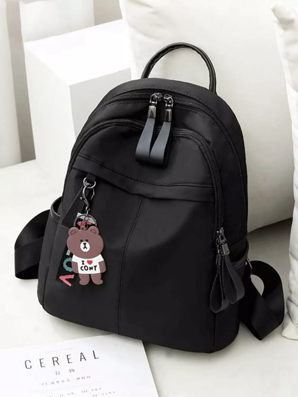 Lightweight Nylon Backpack Bag, image 2