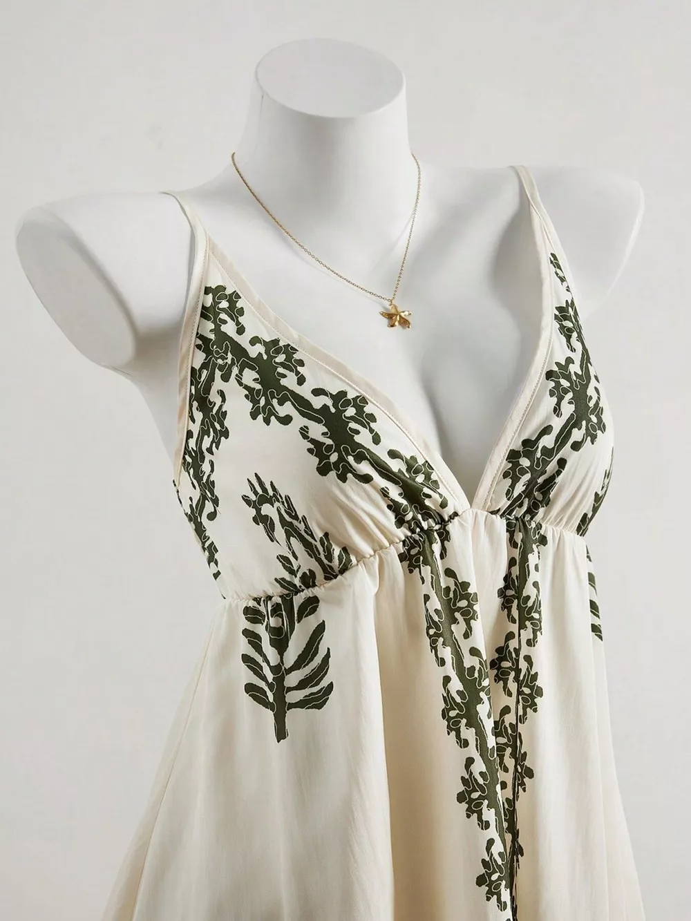 V-Neck Spaghetti Strap Mini Dress, image 2