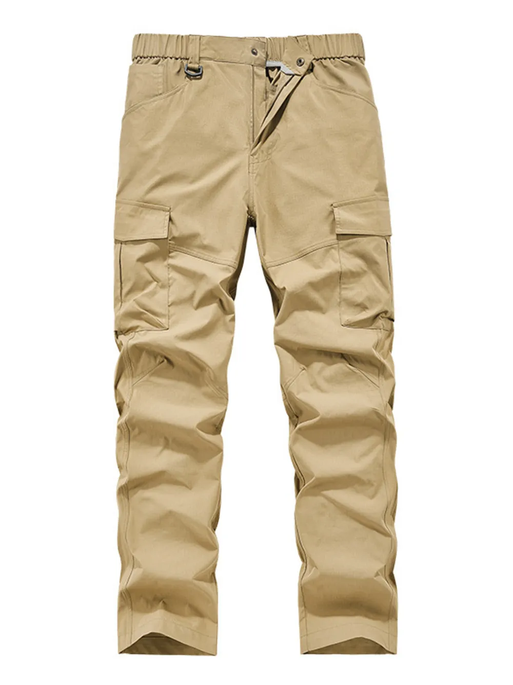 Men's Plus Size Elastic Waist Cargo Pants, image 3
