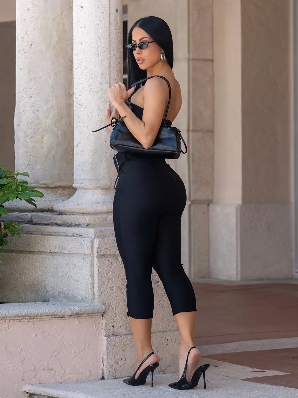 Belted Tube Skinny Jumpsuit, image 8