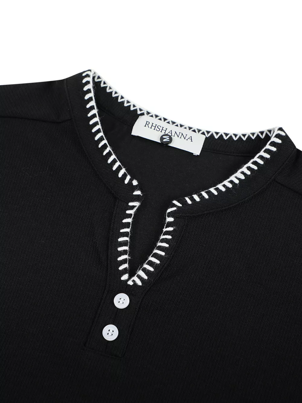 Men's Notched Short Sleeve Top, image 6