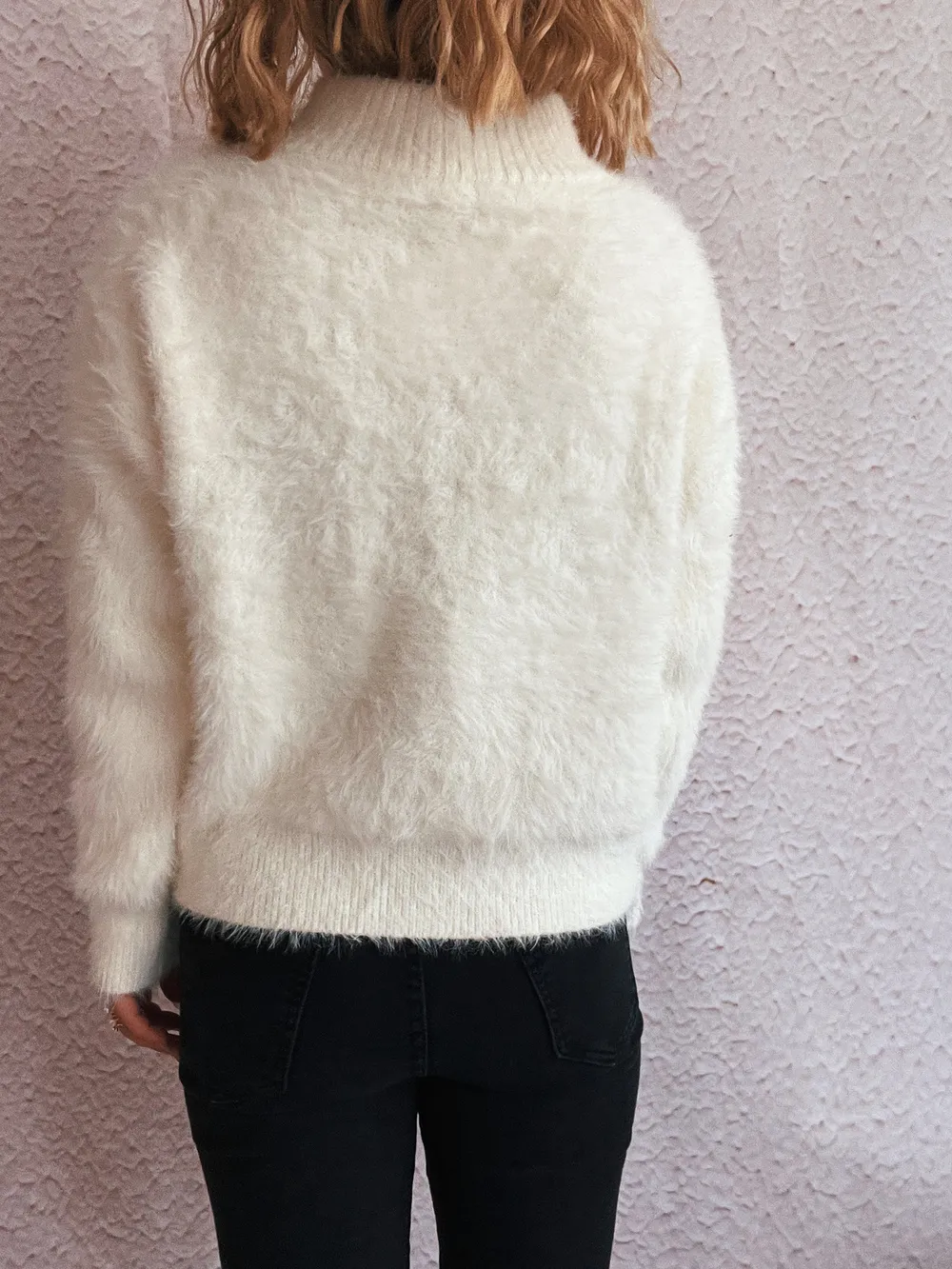 Cozy Fuzzy Half-Zip Sweater, image 14