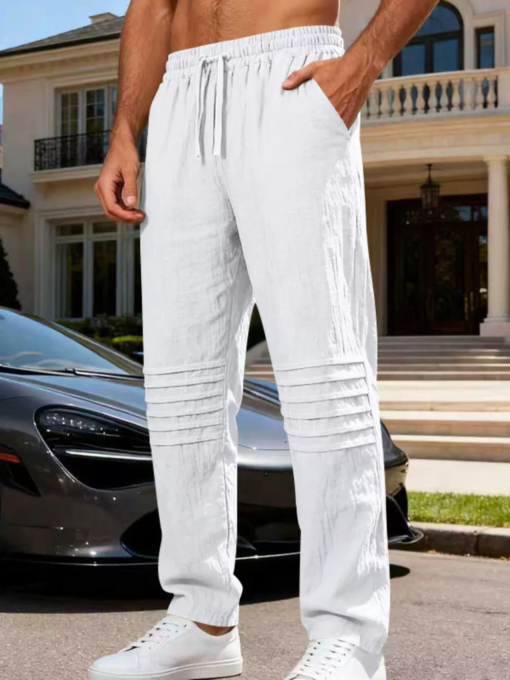 Men's Full Size Casual Drawstring Pants Plus Size, image 16