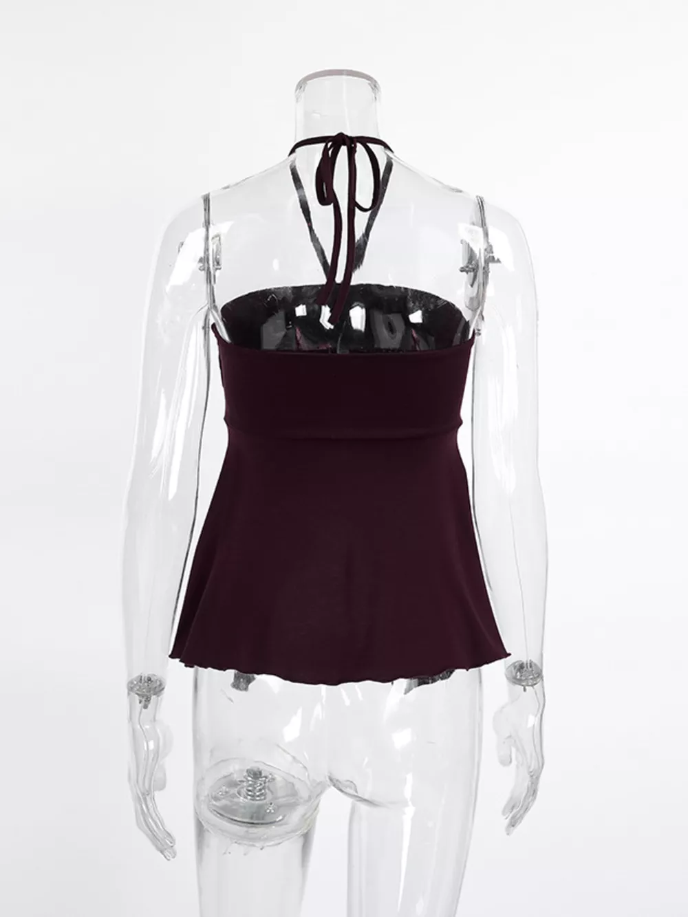 Halter Neck Asymmetrical Hem Cami, image 6