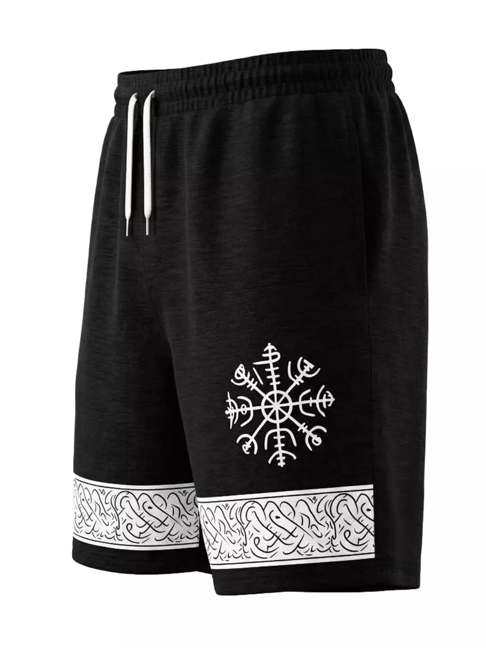 Men's Full Size Linen Blend Drawstring Shorts Plus Size, image 6
