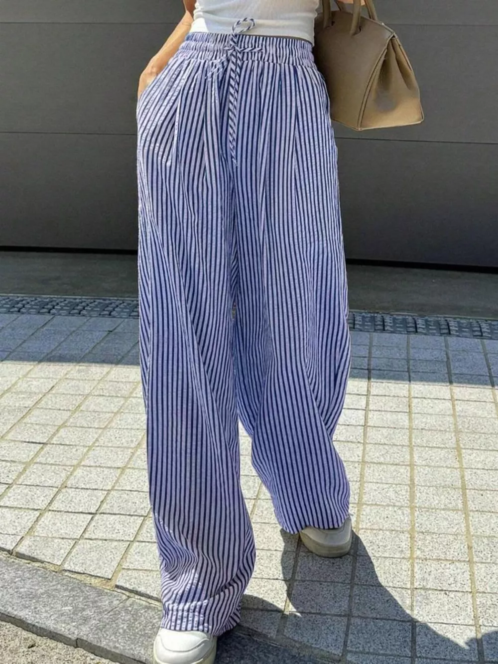 Striped Wide Leg Pants, image 5