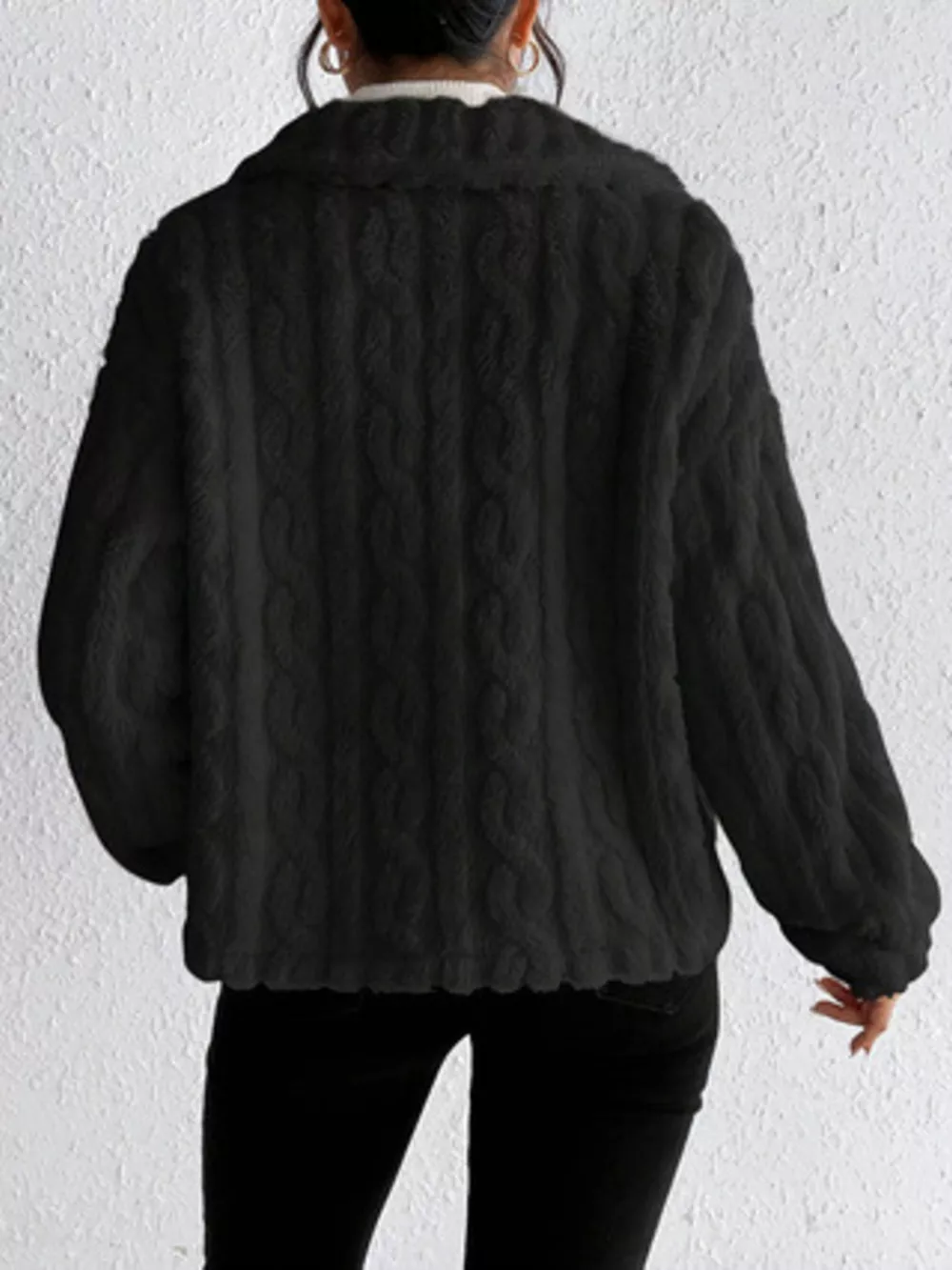Cozy Fleece Button-Up Outerwear, image 3