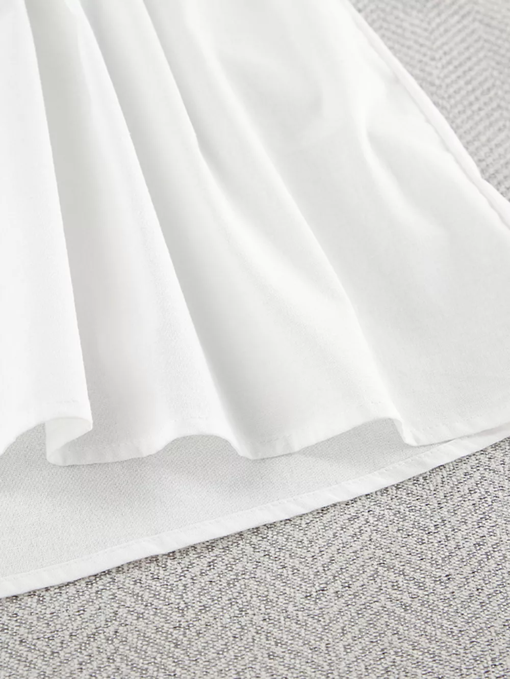 Tie Neck Puff Sleeve Lounge Dress, image 11