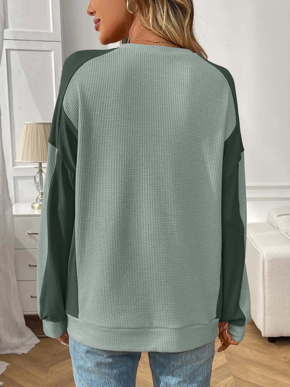 Color Block Long Sleeve Sweatshirt, image 13