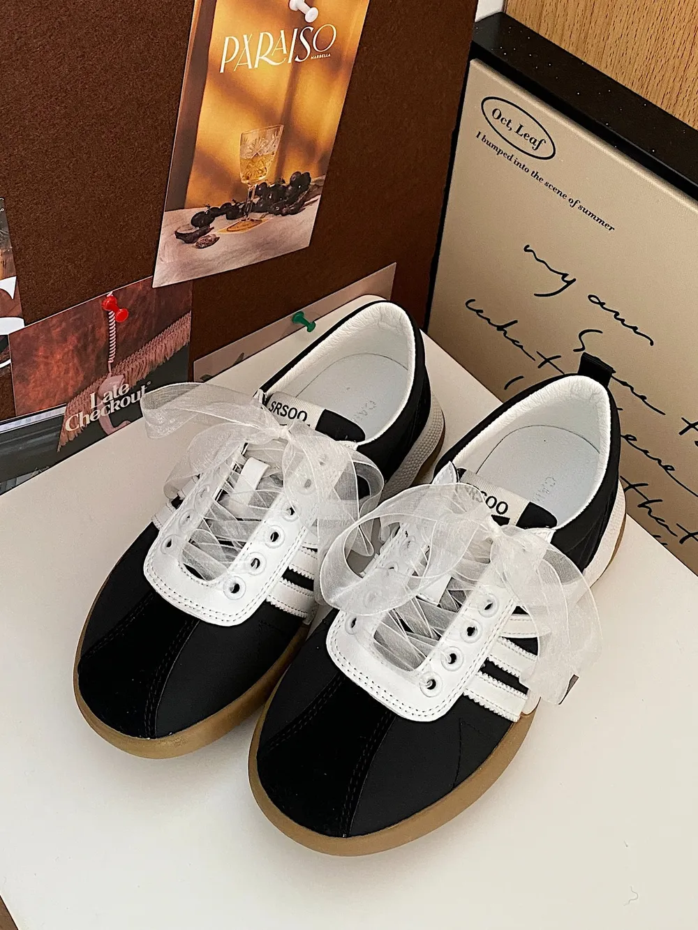 Striped Lace Up Sneakers, image 3