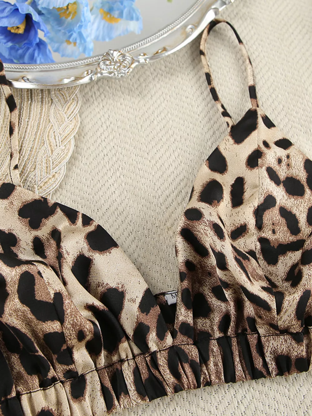 Leopard Bra & Cardigan and Shorts Set, image 11