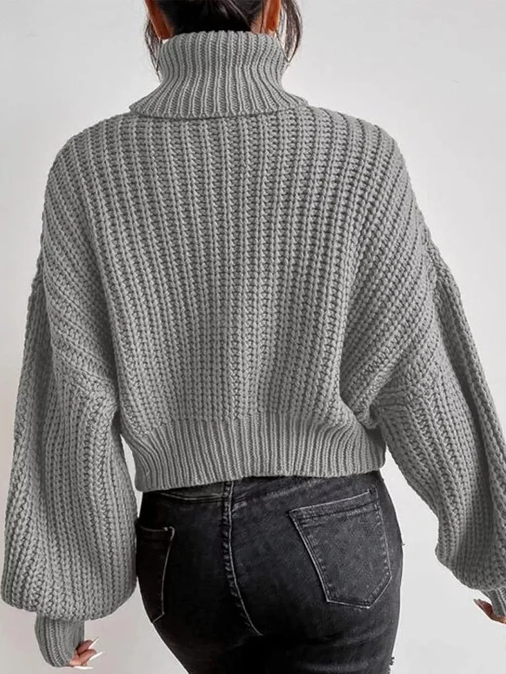 Chuny Knit Turtleneck Long Sleeve Sweater, image 3
