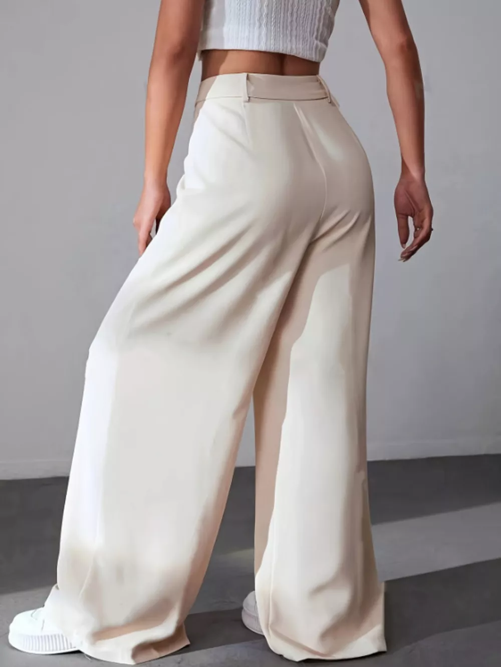 Wide Leg Pleated Pants, image 9