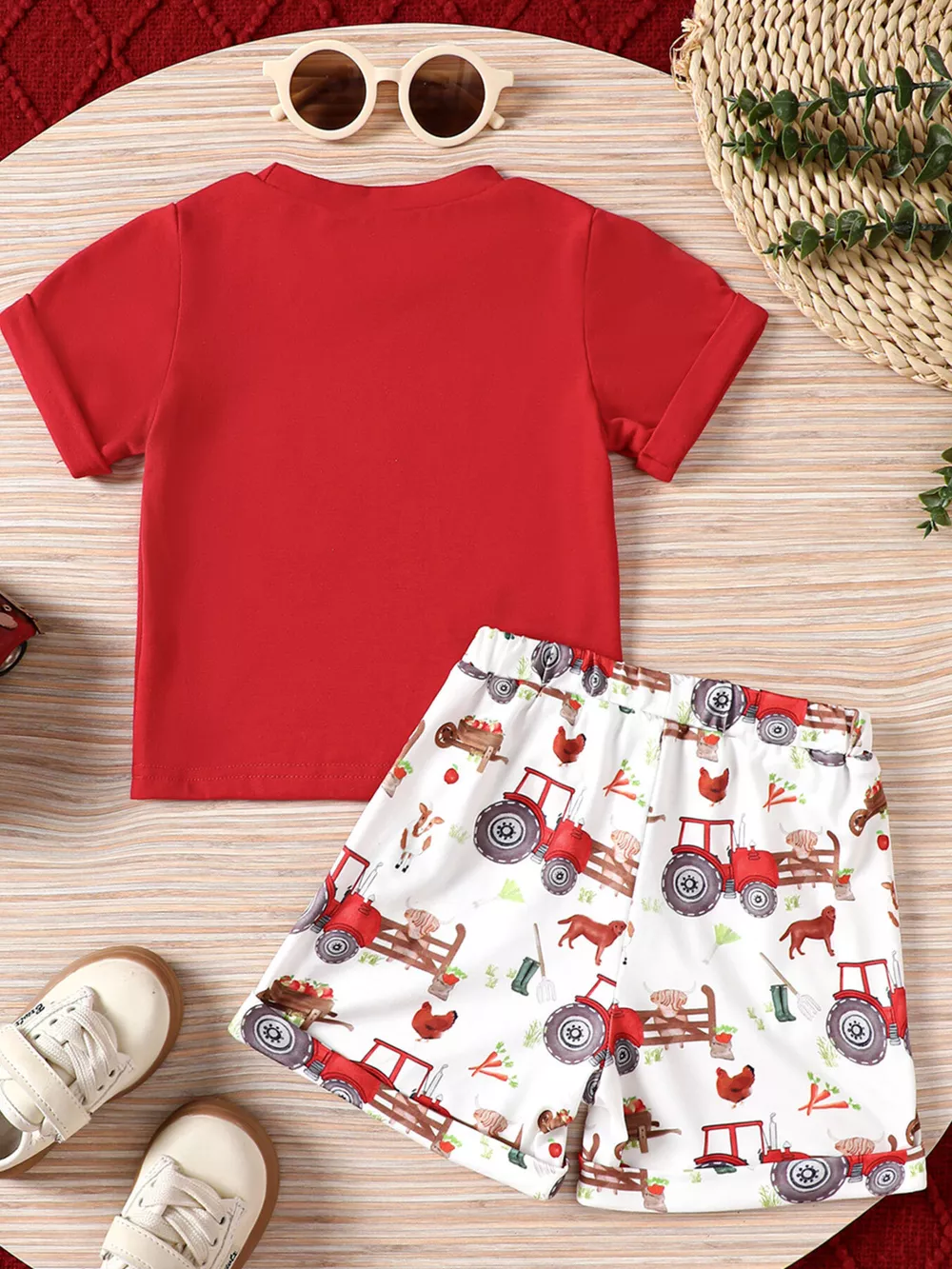 Children's Mama' Boy Graphic Casual Tee and Shorts Set, image 11