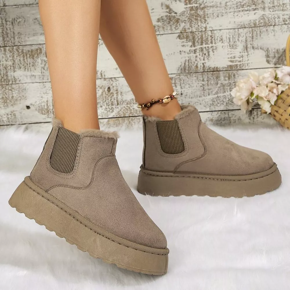 Round Toe Platform Ankle Boots, image 14
