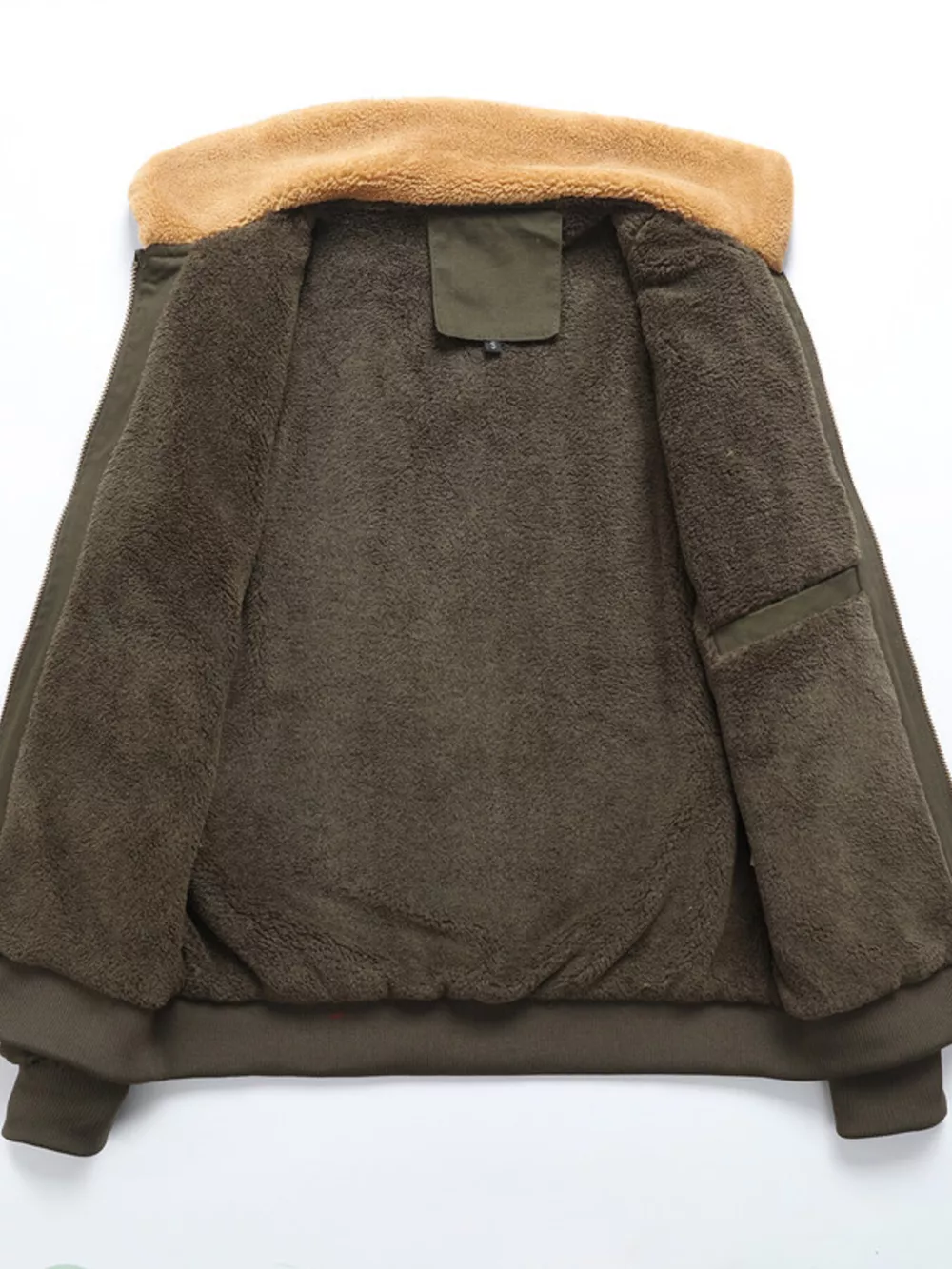 Men's Full Size Zip Up Bomber Jacket Plus Size, image 2