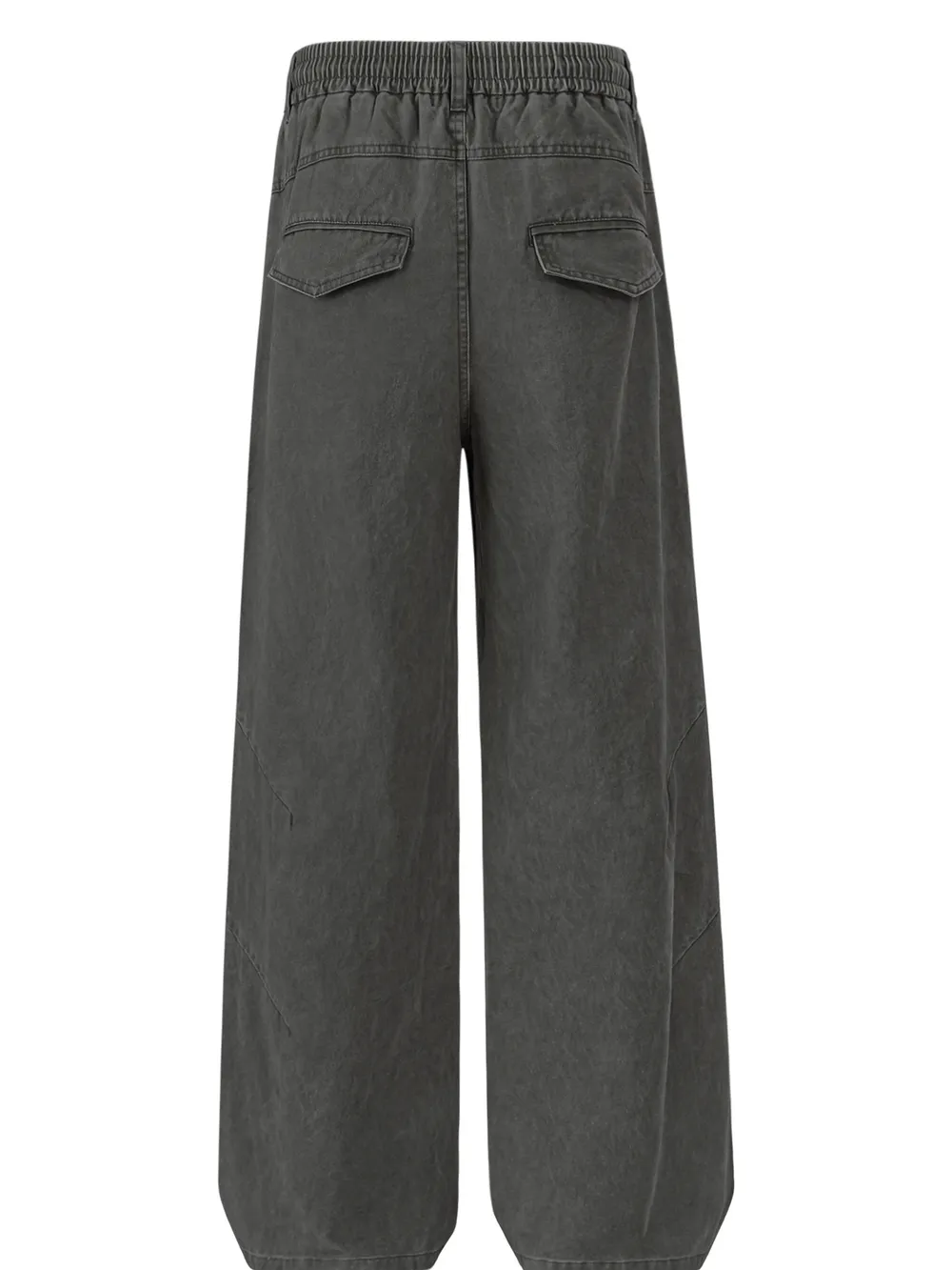 Men's Casual Wide Leg Cargo Pants with Elastic Waistband, image 6