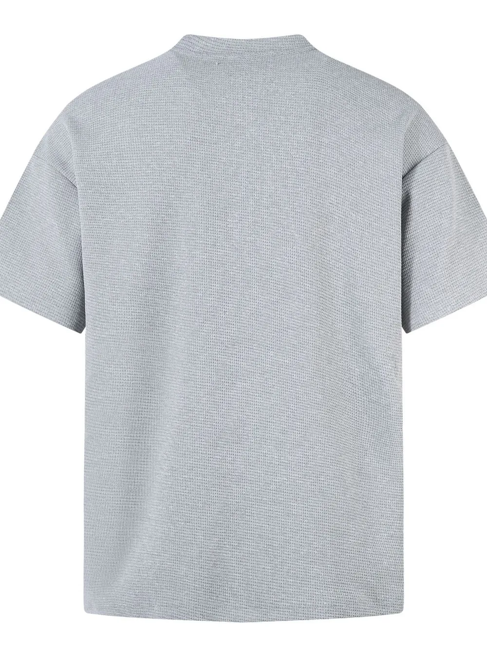 Men's Henley Structured Waffle-Knit T-Shirt, image 13